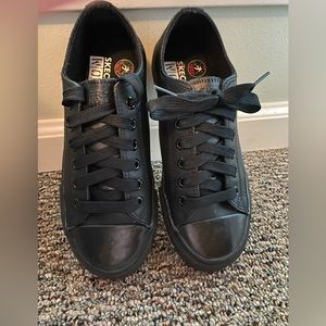 Skechers work leather sneakers